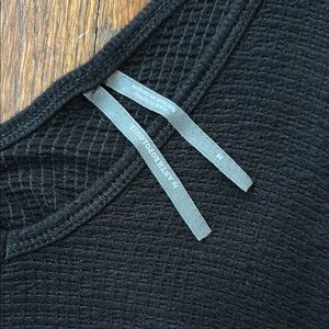 Anthropologie Black Ribbed Top